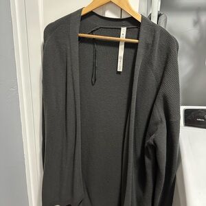 Lululemon Women's Gray Open Front Sweater